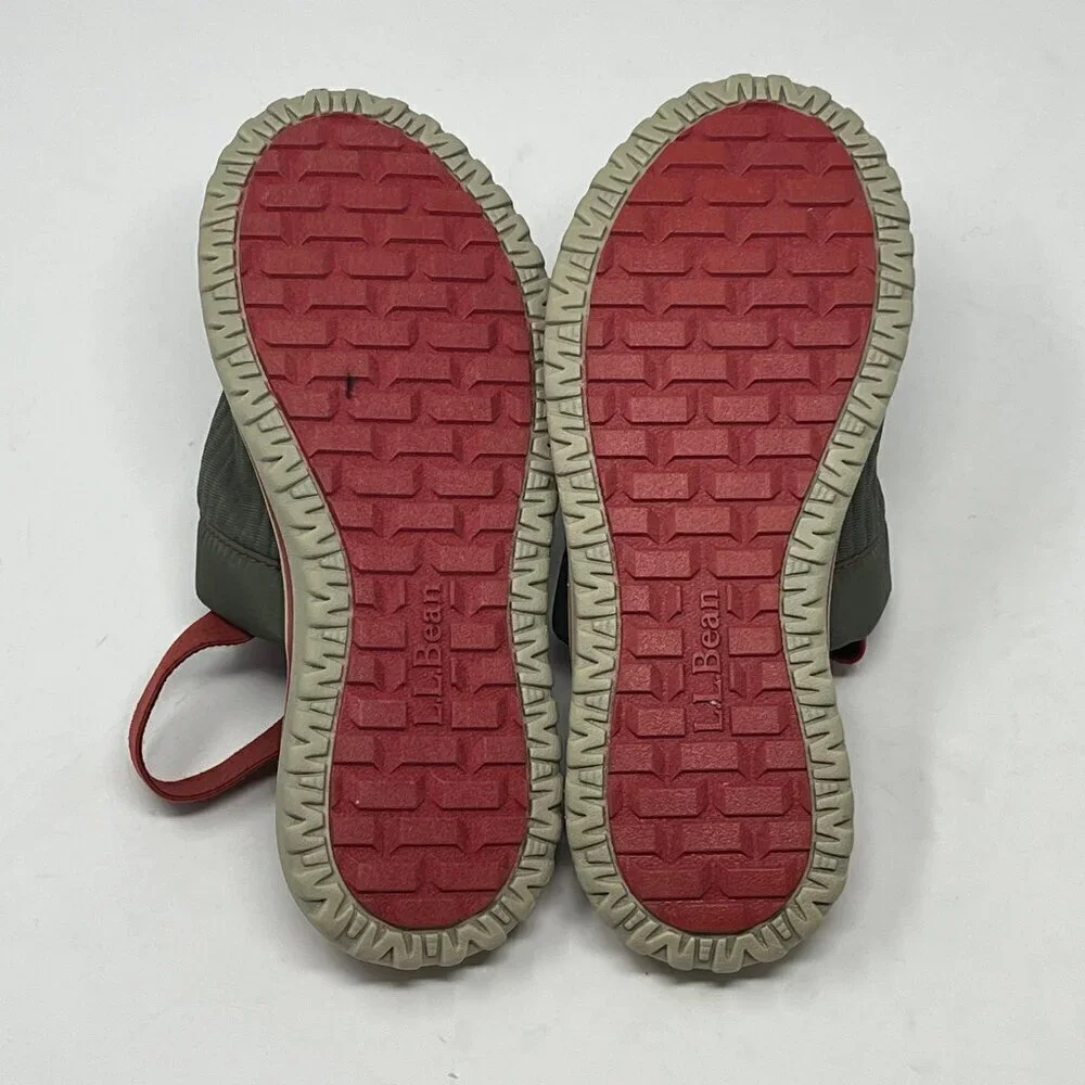 LL Bean Kids' Airlight Slippers ankle strap 3-4